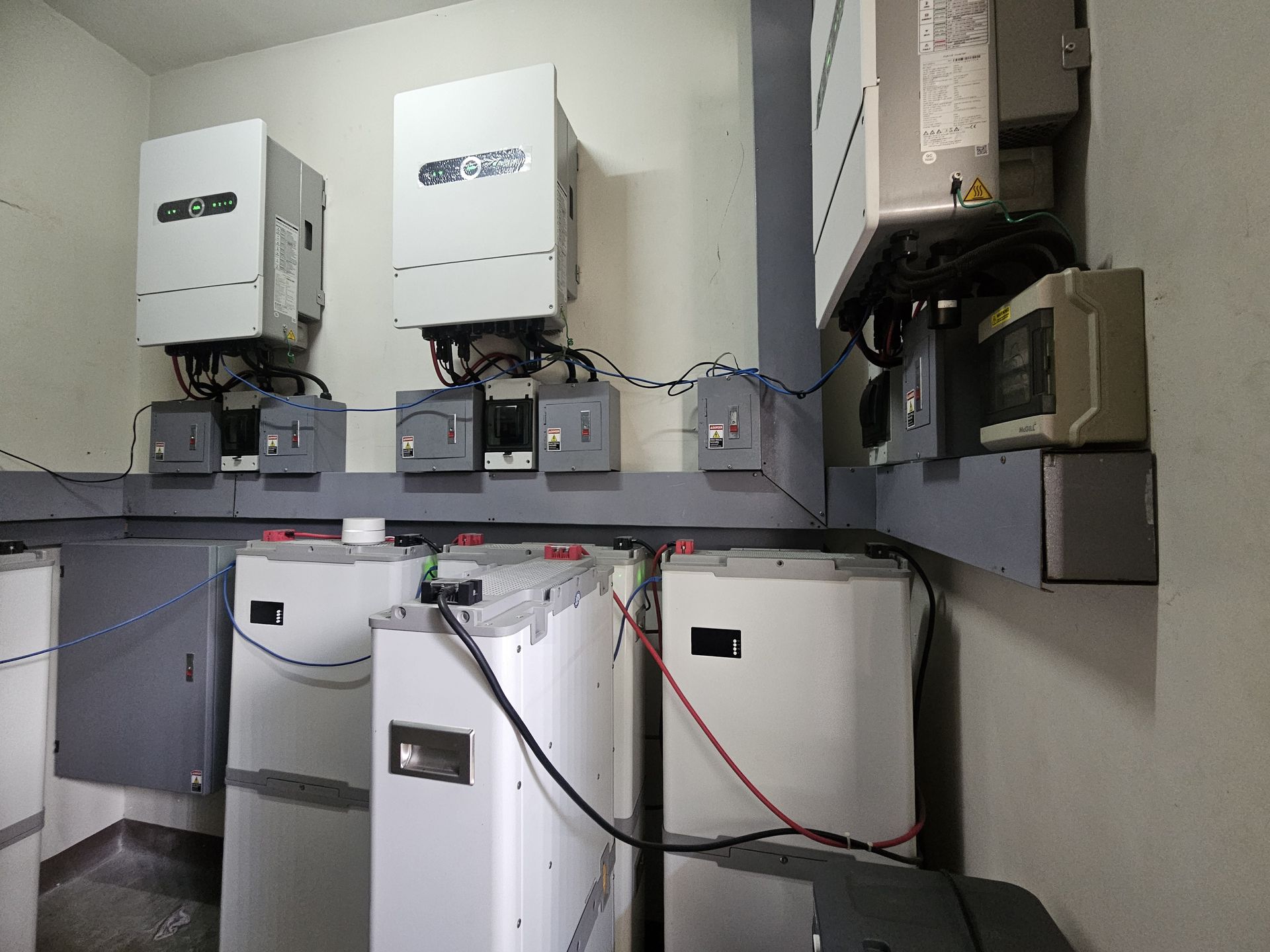 Hybrid inverter and battery storage installation for a residential solar system in Metro Manila